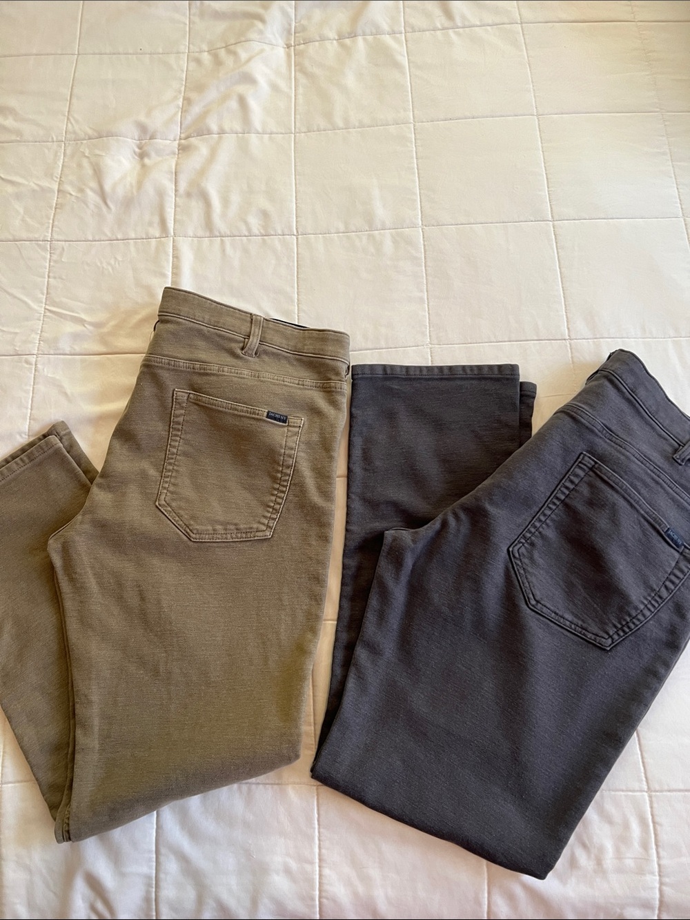 Jachs Tan and Gray Stretch Straight-Leg Jeans (2 pair)